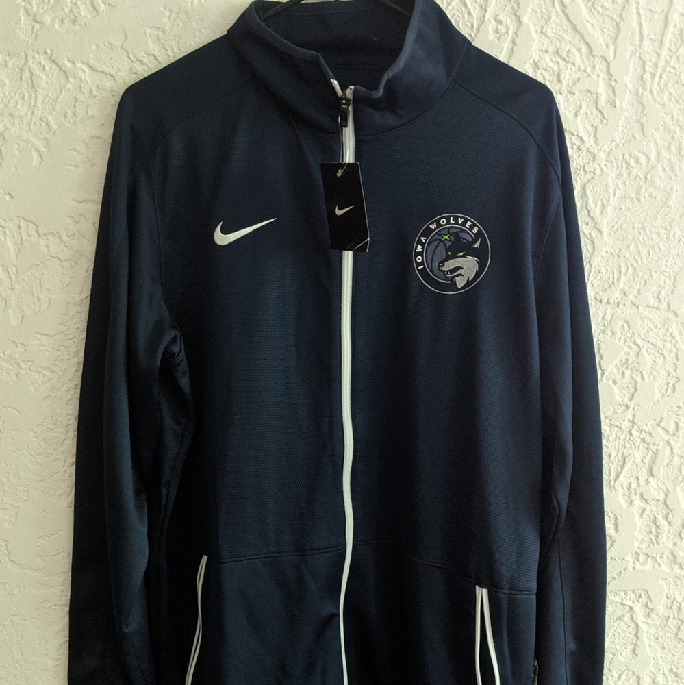 Iowa Wolves Men's Zip Up Jacket Size LT